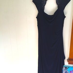 Size 16 long navy blue dress